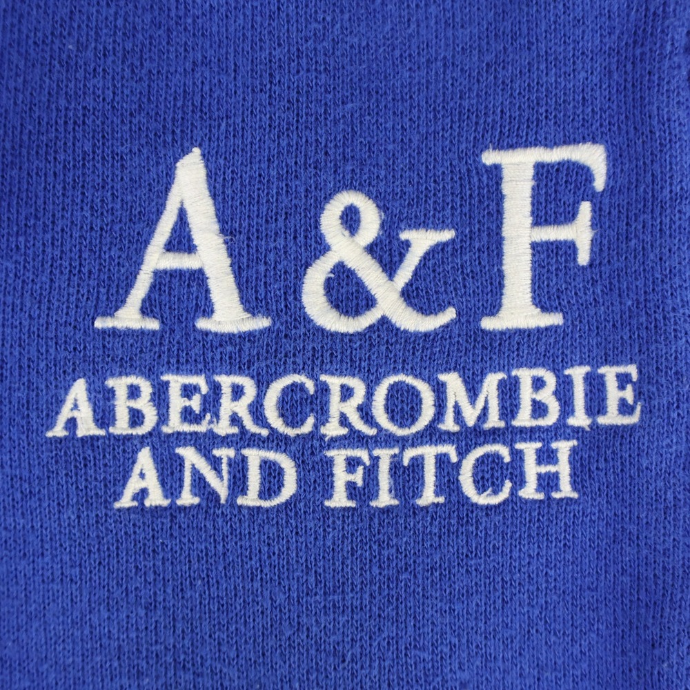 Abercrombie & Fitch‎ Logo Embroidered Sweatpants XS Royal Blue Fleece Joggers - Picture 3 of 11